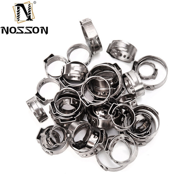 DIN Standard Competitive Stepless Single Ear Hose Clamp with Adjustable Clamp and Customized Support OEM in ZINC Finish