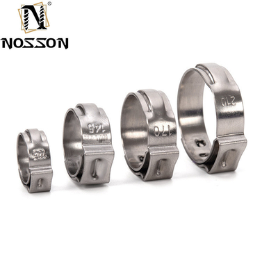DIN Standard Competitive Stepless Single Ear Hose Clamp with Adjustable Clamp and Customized Support OEM in ZINC Finish