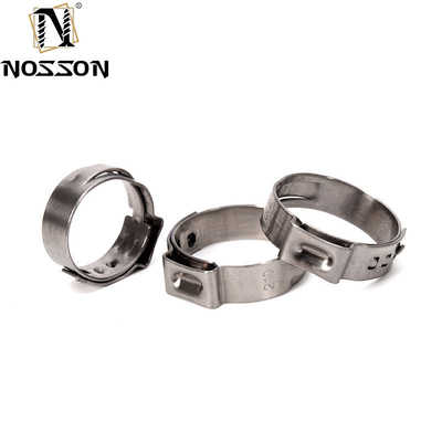 DIN Standard Competitive Stepless Single Ear Hose Clamp with Adjustable Clamp and Customized Support OEM in ZINC Finish