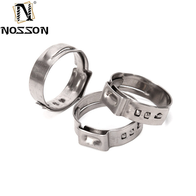 JIS Standard SS304 Fittings American Type Single Ear Hose Pipe Clamps for Mining Metric Measurement System