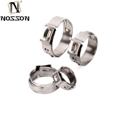 JIS Standard SS304 Fittings American Type Single Ear Hose Pipe Clamps for Mining Metric Measurement System