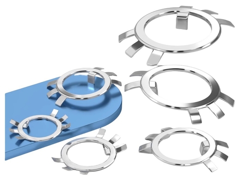 Black Finish ANSI/ASME Standard M10-M200 Split Style Stainless Steel Six Jaw Check Washers Half Shaft Lock for Round Nut