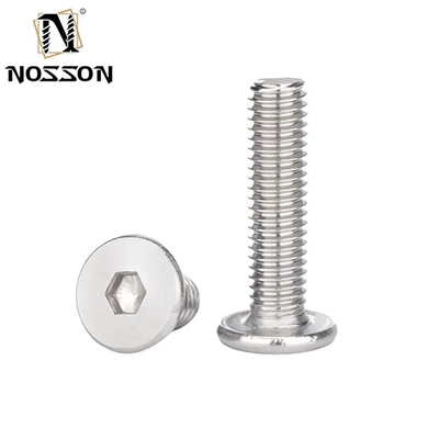 Stainless Steel M4 M5 Flat Head Allen Hex Socket Screw A2 70 with Ultra Low Profile Design and Metric Measurement System
