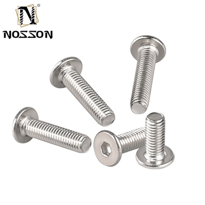 Stainless Steel M4 M5 Flat Head Allen Hex Socket Screw A2 70 with Ultra Low Profile Design and Metric Measurement System