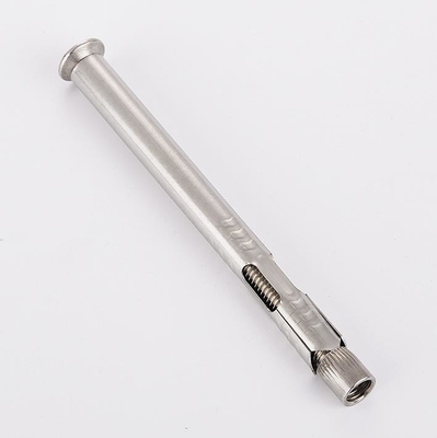 DIN Standard 304 Stainless Steel Countersunk Head Hex Socket Expansion Bolt Sleeve Anchors for Window or Door Frame Fixed in Silver