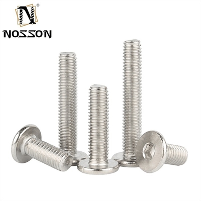 Industrial Applications M5 M6 M8 Stainless Steel Ultra Thin Head Hex Socket Screw with ZINC PLATED Finish and DIN Standard