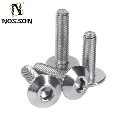 Black Oxide Finish Stainless Steel Hexagon Umbrella Head Screw for Heavy Duty Industrial Machinery and Applications