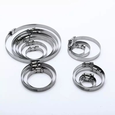 Mining Heavy Industry Performance Germany Type Stainless Steel Hose Clamp with Worm Drive in Metric Measurement System