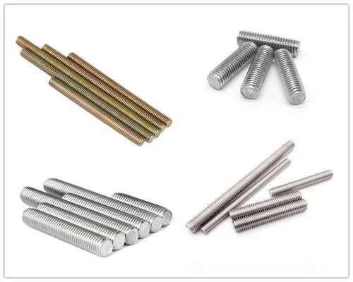 Brass M6 M8 M10 M12 M14 M16 M20 M24 Stud Bolts 304 Stainless Steel Dual Head Thread Rod Metric Standard Double Head Screw