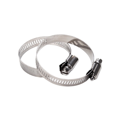 Surface Plain American Adjustable Pipe Clamp Worm Gear 201 304 Stainless Steel Hose Clamps 10-16 with ZINC Finish Sample