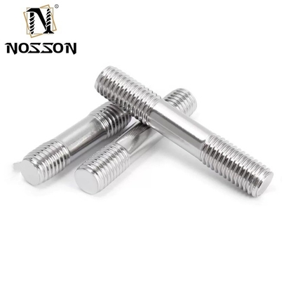 DIN Standard Zinc Finish Double Bolt Threaded Rod Stud Bolt for Industrial Applications and M3 M4 M5 M6 M8 M10 M12 M16 M20