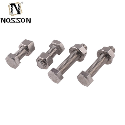 Plain Finish Metric Measurement System 8.8 Grade Hex Bolts and Nuts M6-M36 M10 DIN933 934 for Heavy-Duty Applications