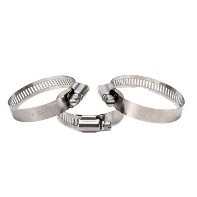 Highly Recommended Heavy Duty German Type Hose Clamp for Automotive Stainless Steel 9mm Bandwidth W2 W4 Worm Gear Clips