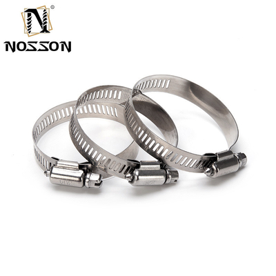 Highly Recommended Heavy Duty German Type Hose Clamp for Automotive Stainless Steel 9mm Bandwidth W2 W4 Worm Gear Clips
