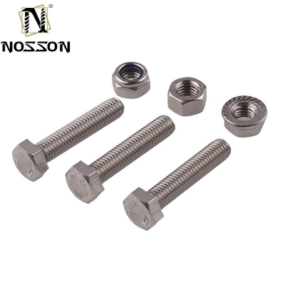Plain Finish Metric Measurement System 8.8 Grade Hex Bolts and Nuts M6-M36 M10 DIN933 934 for Heavy-Duty Applications