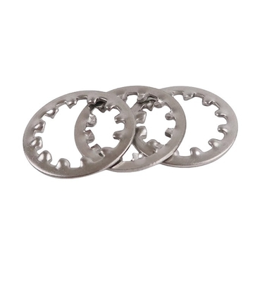 GB Standard Automotive Stainless Steel DIN6797 External Teeth Lock Spring Serrated Washer with Split Style and DIN6797