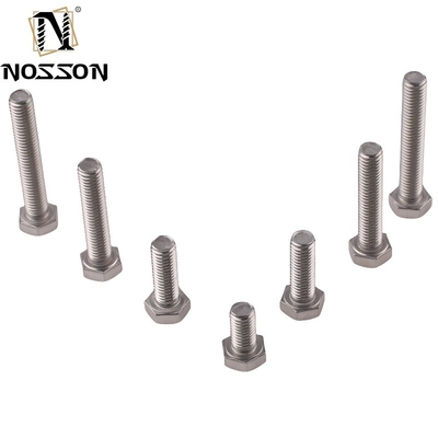 Custom Size M16 M18 M20 Stainless Steel SUS 304 316 316L Hexagon Head Bolt DIN933 DIN931 Metric GB Standard for Machinery
