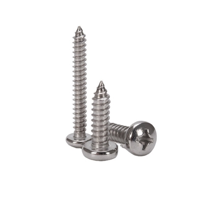 Stainless Steel 304 Truss Pan Mushroom Umbrella Head Cross Wood Self Tapping Screw with INCH Measurement System
