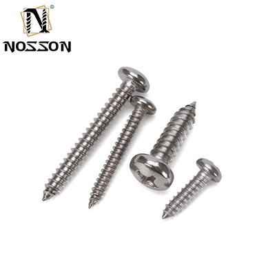 Stainless Steel 304 Truss Pan Mushroom Umbrella Head Cross Wood Self Tapping Screw with INCH Measurement System