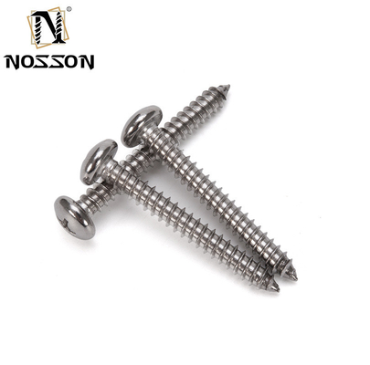 Stainless Steel 304 Truss Pan Mushroom Umbrella Head Cross Wood Self Tapping Screw with INCH Measurement System
