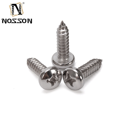 Stainless Steel 304 Truss Pan Mushroom Umbrella Head Cross Wood Self Tapping Screw with INCH Measurement System