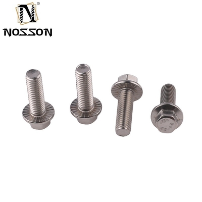 Sliver Carbon Steel Black Oxide Hex Flange Bolt Half Thread DIN6921 Standard Stainless Steel 4.8 8.8 10.9 12.9 with ZINC Finish