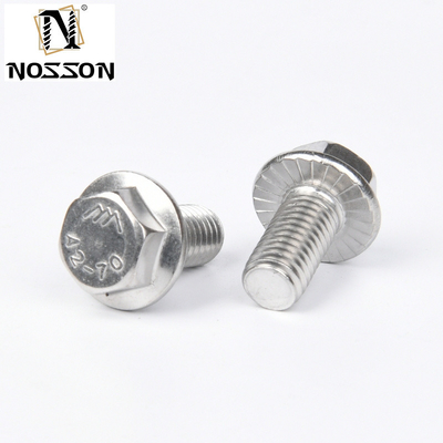 Stainless Steel Carriage Bolts Grade 4.8 8.8 10.9 12.9 Dacromet Hex Flange Bolt With Full Thread DIN6921 Benefit