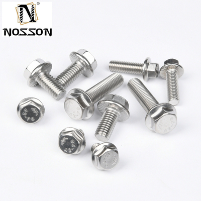 Stainless Steel Carriage Bolts Grade 4.8 8.8 10.9 12.9 Dacromet Hex Flange Bolt With Full Thread DIN6921 Benefit
