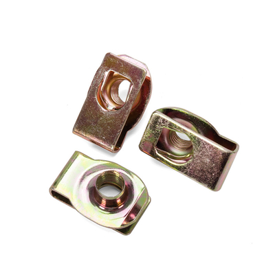 Water Treatment Fasteners OEM Precision Nut Metric Measurement System M4 M6 M8 M10 U Shaped Spring Clip Nut for Automotive