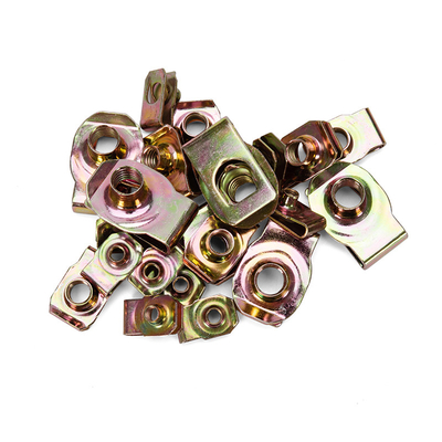 Water Treatment Fasteners OEM Precision Nut Metric Measurement System M4 M6 M8 M10 U Shaped Spring Clip Nut for Automotive