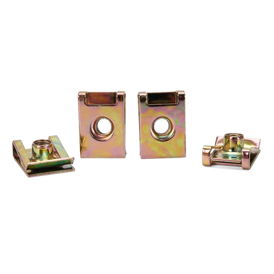 Water Treatment Fasteners OEM Precision Nut Metric Measurement System M4 M6 M8 M10 U Shaped Spring Clip Nut for Automotive
