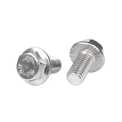Black Oxide SCM 435 Alloy Steel Grade 5 UNC Hex Head Serrated Flange Bolt with DIN Standard Grade A2-70/A4-80/304/316
