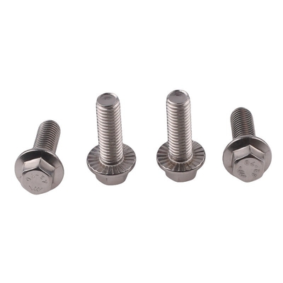Black Oxide SCM 435 Alloy Steel Grade 5 UNC Hex Head Serrated Flange Bolt with DIN Standard Grade A2-70/A4-80/304/316