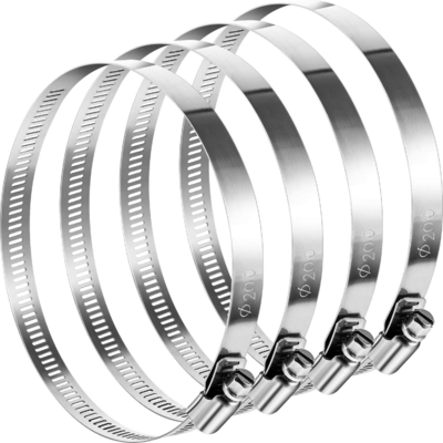 ODM Supported Heavy Duty Clamp 8 Inch for General Industry 304 Stainless Steel Adjustable Duct Clamps