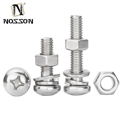 Carbon Steel Assembled Machine Screw Metric Measurement System M1.6 M2 M2.5 M3 M4 M5 M6 M8 M10 M12 M14 M16 M20 GB Standard