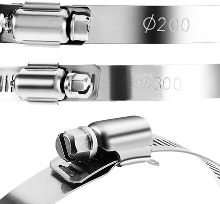 ODM Supported Heavy Duty Clamp 8 Inch for General Industry 304 Stainless Steel Adjustable Duct Clamps