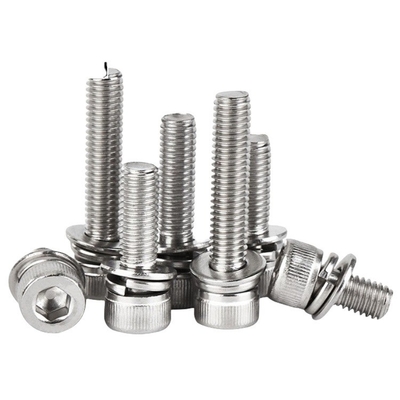 GB Standard Blue Dyed Finish M5 M6 M8 Stainless Steel SS 304 316 316L Hex Socket Head Cap Sems Screw DIN912 Measurement System INCH