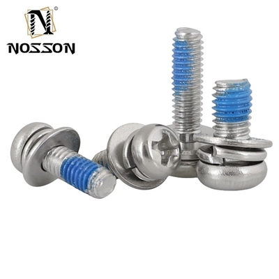 INCH Measurement System Pan Head Cross Screw Zinc M3 M4 M5 M6 with 1.6-20mm Sizes and Chrome Plated Finish
