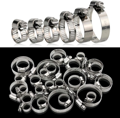 Metric Stainless Steel Thumb Screw Universal Worm Drive Clamp for Nonstandard Pipes and Hoses in Healthcare Applications
