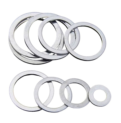 DIN125 A2 304 Stainless Steel Flat Washers 200HV Plain Gasket Set for M3-M30 Sizes Oil Gas Industry Corrosion Resistant