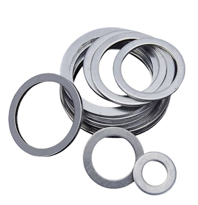 DIN125 A2 304 Stainless Steel Flat Washers 200HV Plain Gasket Set for M3-M30 Sizes Oil Gas Industry Corrosion Resistant