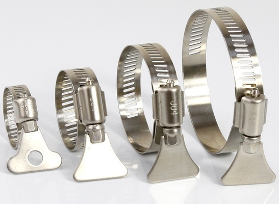 Sample Instock Heavy Duty Clamp SS304 Stainless Steel Throat Clamp with Handle for Water Pipe Fixing Buckle in ZINC Finish