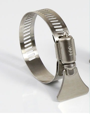 Sample Instock Heavy Duty Clamp SS304 Stainless Steel Throat Clamp with Handle for Water Pipe Fixing Buckle in ZINC Finish