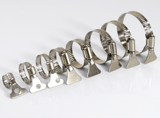 Sample Instock Heavy Duty Clamp SS304 Stainless Steel Throat Clamp with Handle for Water Pipe Fixing Buckle in ZINC Finish