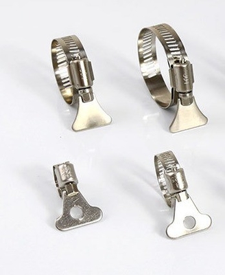 Sample Instock Heavy Duty Clamp SS304 Stainless Steel Throat Clamp with Handle for Water Pipe Fixing Buckle in ZINC Finish