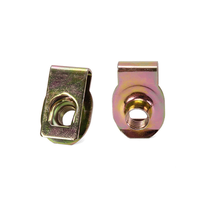 Precision Nuts M4-M10 Metric Steel Leaf Plate Spring Speed Clamping Nuts with U Spring Clip Nut and Lock Nut