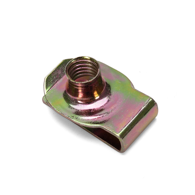 Secure Steel Assembly with Silvery Brass Tone U Nut Metric Measurement System