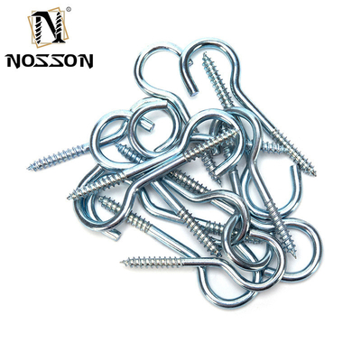 Custom Sizes M8 Eye Screws Black Finish SS316 Lag Snake Open Eyes Hook Pins Screw Long Metal Stainless Steel Welded Sheep 45mm