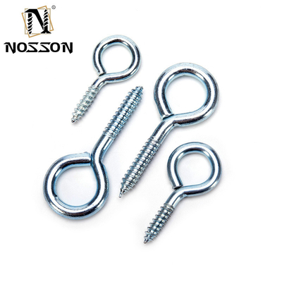 Custom Sizes M8 Eye Screws Black Finish SS316 Lag Snake Open Eyes Hook Pins Screw Long Metal Stainless Steel Welded Sheep 45mm