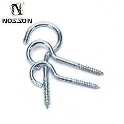 Galvanized Finish DIN Standard Stainless Steel Eye Screw Hook with Different Sizes M1.6 M2 M2.5 M3 M4 M5 M6 M8 M10 M12 M14 M16 M20